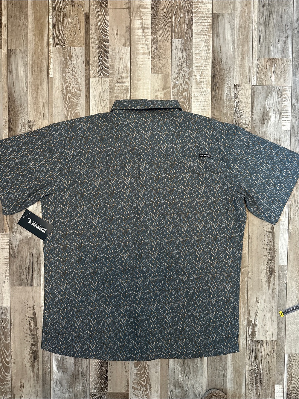 Local Boy Low-country Short-Sleeve Button-Down Shirt with Micro Fish Print - Picture 7 of 8